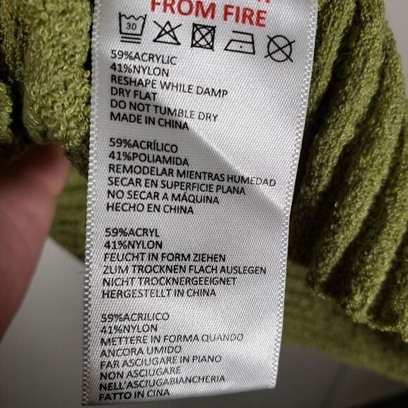 Urban Outfitters BDG Green Ribbed Bodycon Sleeveless Midi Size L - Picture 6 of 6